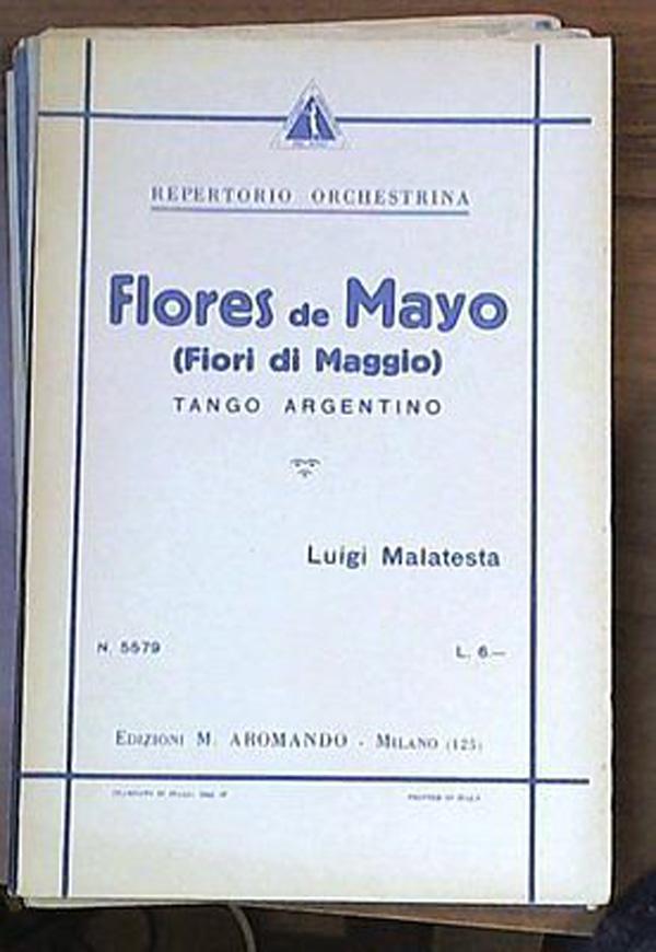 400421772106 spartito flores de mayo tango argentino malatesta (orchestrina 1932 - Bild 1 von 1