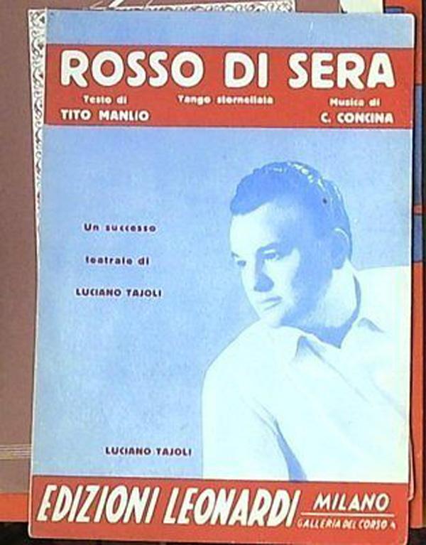 400421781096 spartito rosso di sera tango stornellata 1949 - 第 1/1 張圖片