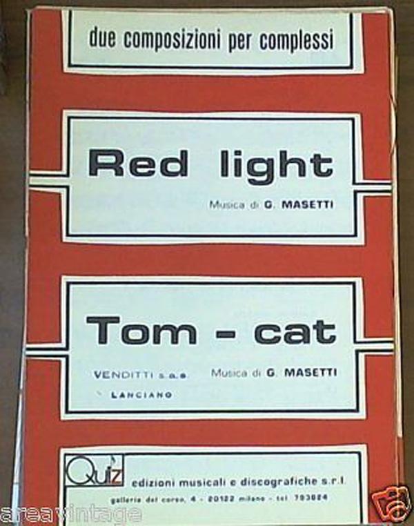400502738237 spartito due composizioni per complessi red light - tom cat