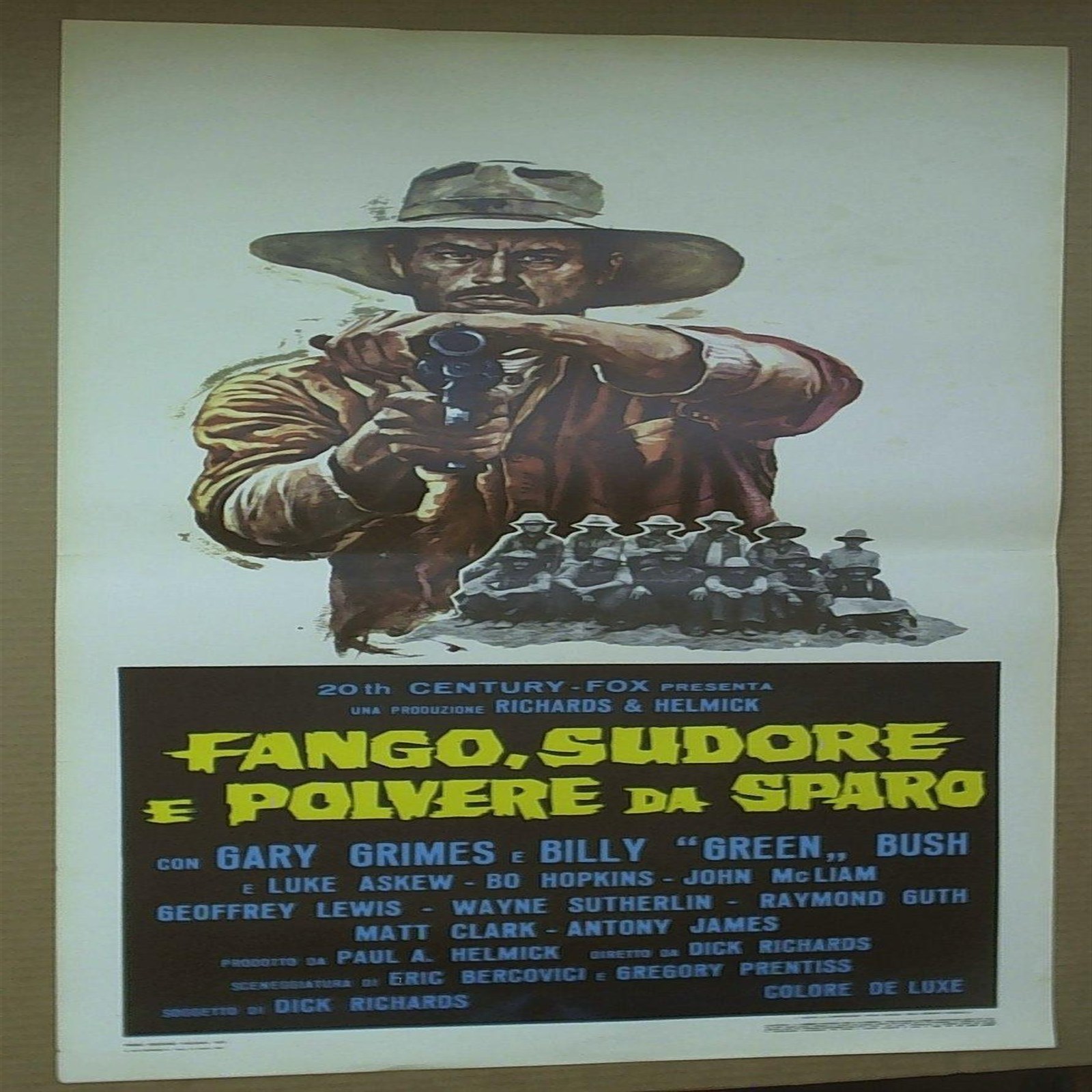 Locandina Film Fango Sudore Polvere Sparo 1972 Originale Western