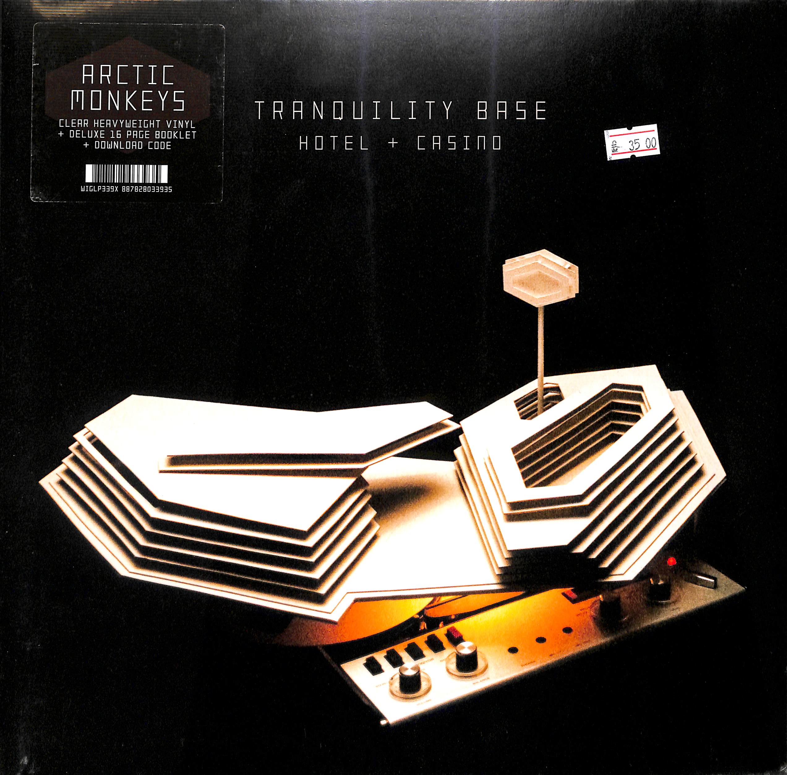 B38057M1 2 x Lp - Arctic Monkeys  Tranquility Base Hotel + Casino Clear Heavyweight